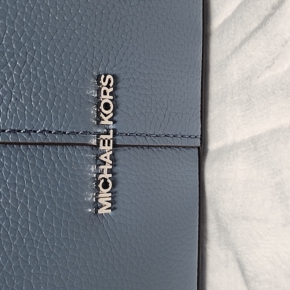 Michael Kors Hyde Denim Blue Satchel - Picture 2 of 8